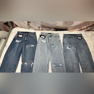 Size 6 Tall/ M Tall jeans from Shein and PLT